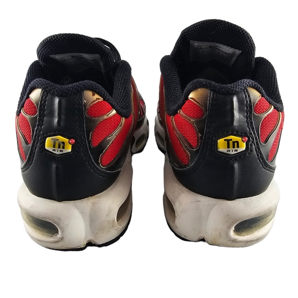 Nike Air Max Plus Red Gold Black Sneaker Running Shoes Women's Size 5.5 - Picture 6 of 16